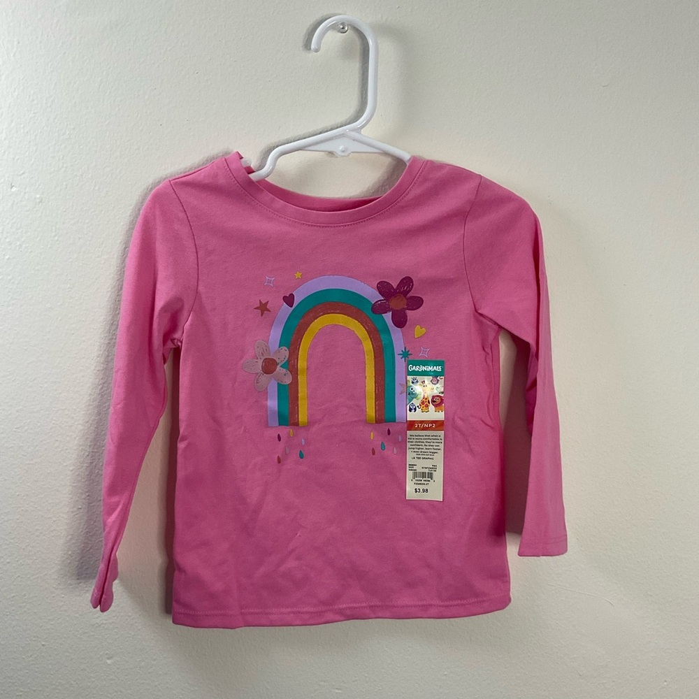 Pink Rainbow Kids Shirt Size 2t NEW (BUNDLE OF 6)
